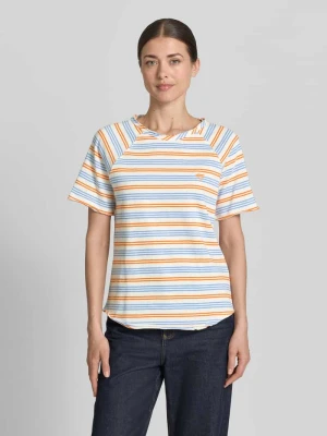 t-shirt o kroju regular fit z haftem Smith and Soul