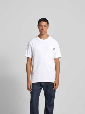 T-shirt o kroju regular fit z kieszenią na piersi Dsquared2 Biały