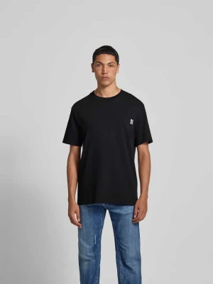 T-shirt o kroju regular fit z kieszenią na piersi Dsquared2 Czarny