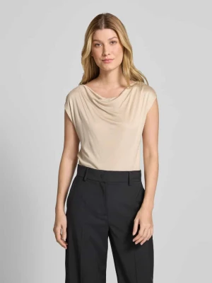 T-shirt o kroju regular fit z lejącym dekoltem s.Oliver BLACK LABEL