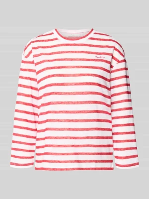 T-shirt o kroju regular fit z Mieszanka bawełny Pepe Jeans