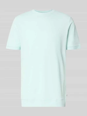 T-shirt o kroju regular fit z Mieszanka bawełny s.Oliver Turkusowy