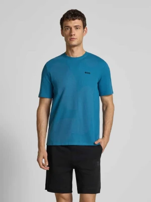 T-shirt o kroju regular fit z mieszanki bawełny Boss