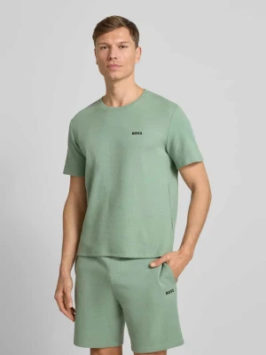 T-shirt o kroju regular fit z mieszanki bawełny Boss