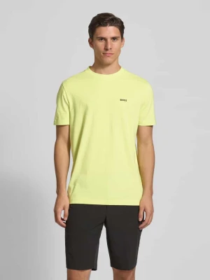 T-shirt o kroju regular fit z mieszanki bawełny BOSS Green