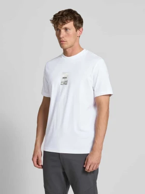 T-shirt o kroju regular fit z mieszanki bawełny BOSS Green