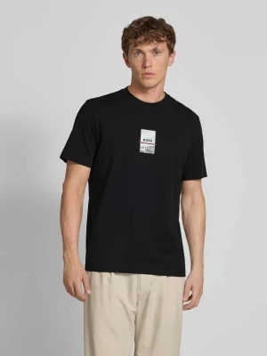 T-shirt o kroju regular fit z mieszanki bawełny BOSS Green