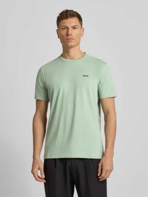 T-shirt o kroju regular fit z mieszanki bawełny BOSS Green