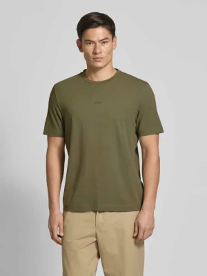 T-shirt o kroju regular fit z mieszanki bawełny Boss Orange