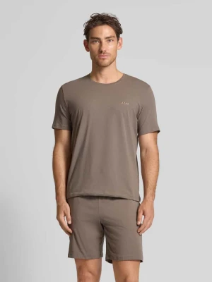 T-shirt o kroju regular fit z mieszanki bawełny i elastanu Boss