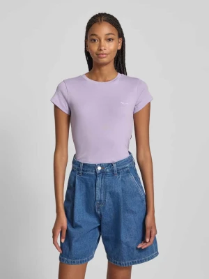 T-shirt o kroju regular fit z mieszanki bawełny i elastanu Pepe Jeans