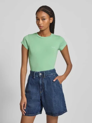 T-shirt o kroju regular fit z mieszanki bawełny i elastanu Pepe Jeans