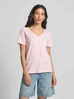 T-shirt o kroju regular fit z mieszanki bawełny i elastanu s.Oliver RED LABEL