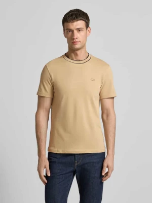 T-shirt o kroju regular fit z mieszanki bawełny Lacoste
