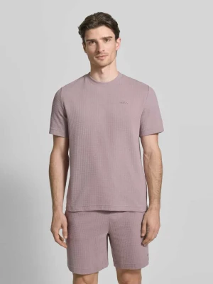 T-shirt o kroju regular fit z mieszanki bawełny model 'AUSTIN' HUGO