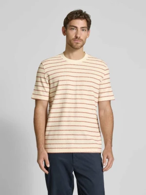 T-shirt o kroju regular fit z mieszanki bawełny model ‘DJANGO’ Selected Homme