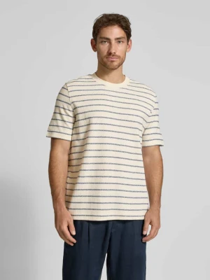 T-shirt o kroju regular fit z mieszanki bawełny model ‘DJANGO’ Selected Homme