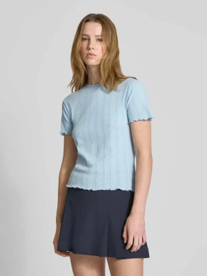 T-shirt o kroju regular fit z mieszanki bawełny model ‘FIA’ Pieces