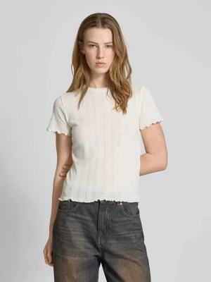 T-shirt o kroju regular fit z mieszanki bawełny model ‘FIA’ Pieces