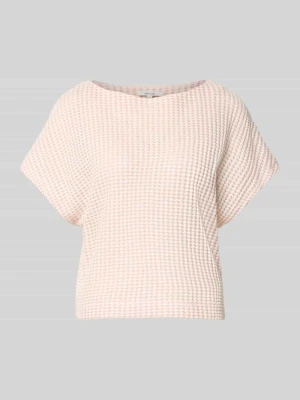 t-shirt o kroju regular fit z mieszanki bawełny model 'Gutina' Opus Jasnoróżowy