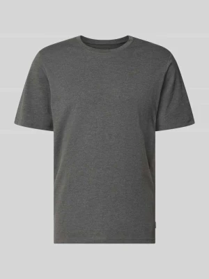 t-shirt o kroju regular fit z mieszanka bawełny model '' Jack&Jones Antracytowy melanż
