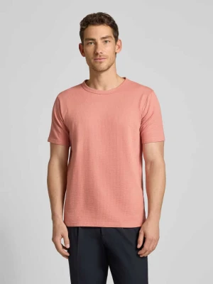 t-shirt o kroju regular fit z mieszanki bawełny model 'SANDER' Selected Homme