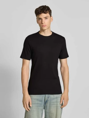 T-shirt o kroju regular fit z prążkowaną fakturą model ‘TANNER’ Only & Sons