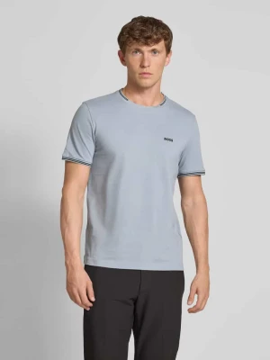 T-shirt o kroju regular fit z mieszanki bawełny model ‘TAUL’ BOSS Green