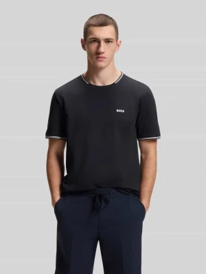 t-shirt o kroju regular fit z mieszanki bawełny model 'TAUL' BOSS Green