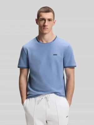 t-shirt o kroju regular fit z mieszanki bawełny model 'TAUL' BOSS Green