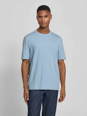 T-shirt o kroju regular fit z mieszanki bawełny model 'TCHUP' Boss Jasnoniebieski