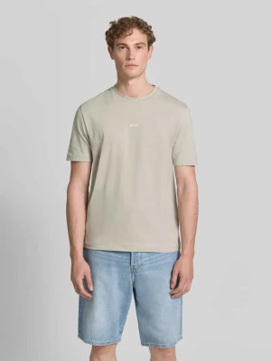 T-shirt o kroju regular fit z mieszanki bawełny model 'TCHUP' Boss Orange