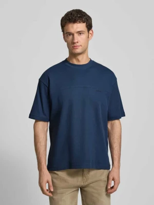 T-shirt o kroju regular fit z mieszanki bawełny Model 'TE_HIVE' Boss Orange