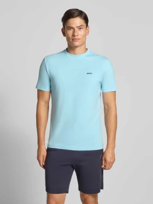 T-shirt o kroju regular fit z mieszanki bawełny model ‘TEE’ Boss Jasnoniebieski