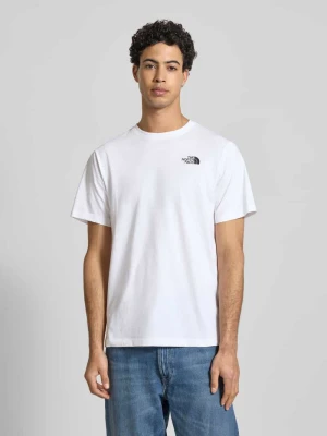 T-shirt o kroju regular fit z mieszanki bawełny model ‘VERTICAL’ The North Face