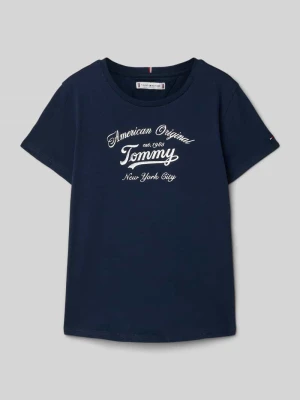 T-shirt o kroju regular fit z mieszanki bawełny Tommy Hilfiger Teens