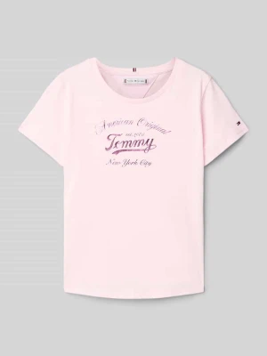 T-shirt o kroju regular fit z mieszanki bawełny Tommy Hilfiger Teens