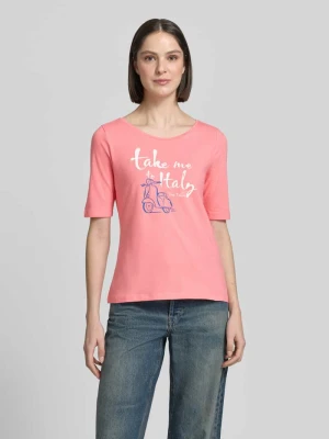 t-shirt o kroju regular fit z mieszanki bawełny z nadrukiem z motywem Tom Tailor
