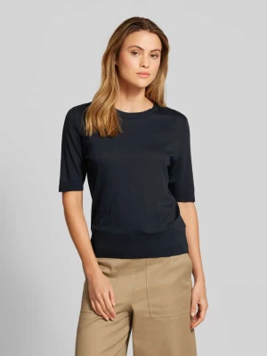 T-shirt o kroju regular fit z mieszanki lyocellu i bawełny z imitacji dzianiny o drobnym splocie Marc O'Polo