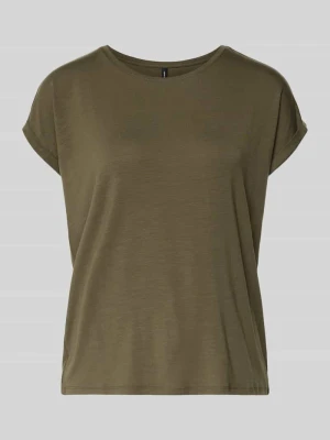 T-shirt o kroju regular fit z mieszanki lyocellu model ‘AVA’ Vero Moda