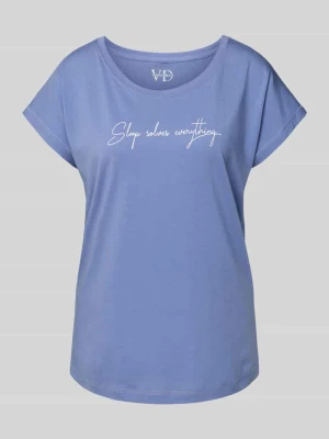 T-shirt o kroju regular fit z mieszanki wiskozy model ‘Cozy Dreams’ Lascana