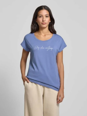 T-shirt o kroju regular fit z mieszanki wiskozy model ‘Cozy Dreams’ Lascana
