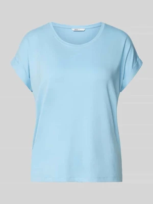 T-shirt o kroju regular fit z mieszanki wiskozy model ‘MOSTER’ Only