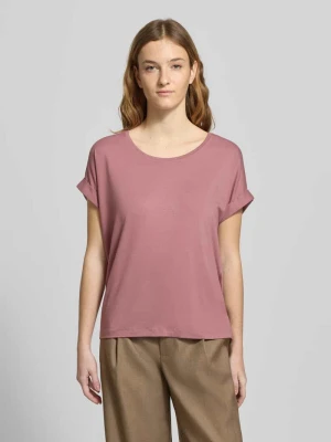 T-shirt o kroju regular fit z mieszanki wiskozy model ‘MOSTER’ Only