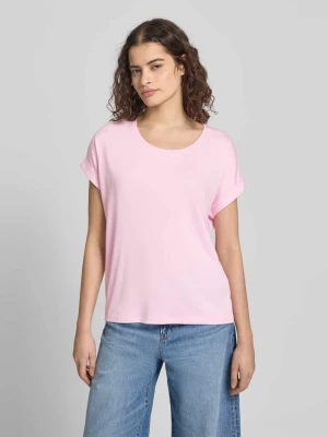 T-shirt o kroju regular fit z mieszanki wiskozy model „MOSTER” Only