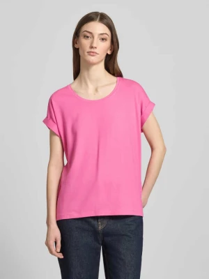 T-shirt o kroju regular fit z mieszanki wiskozy model „MOSTER” Only