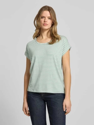 T-shirt o kroju regular fit z mieszanki wiskozy model „MOSTER” Only