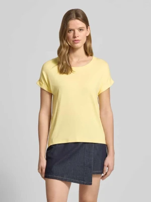 T-shirt o kroju regular fit z mieszanki wiskozy model „MOSTER” Only