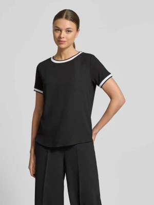T-shirt o kroju regular fit z mieszanki wiskozy MORE & MORE