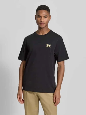 T-shirt o kroju regular fit z nadrukiem z logo model 'Bobby' Wood Wood